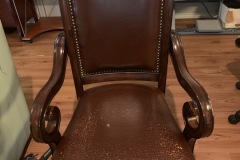 leather chair - before