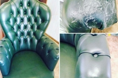Leather chair restoration
