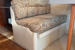 RV leather and fabric seat