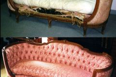 sofa repair before and after
