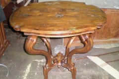 Wood furniture repair table before