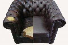 leather chair before and after